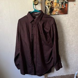 Men’s Oxford Croft and Barrow Wrinkle Resistant Button-Up/Dress Shirt Size 32/33